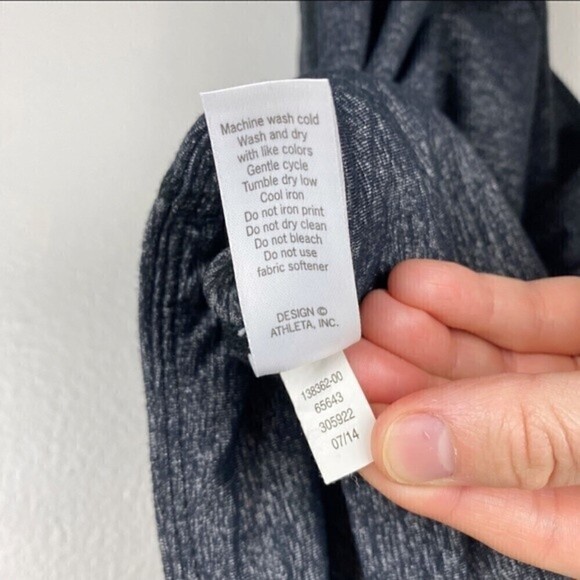 Athleta Quest Chaturanga Tight Leggings Heathered Black Size S - Picture 9 of 10